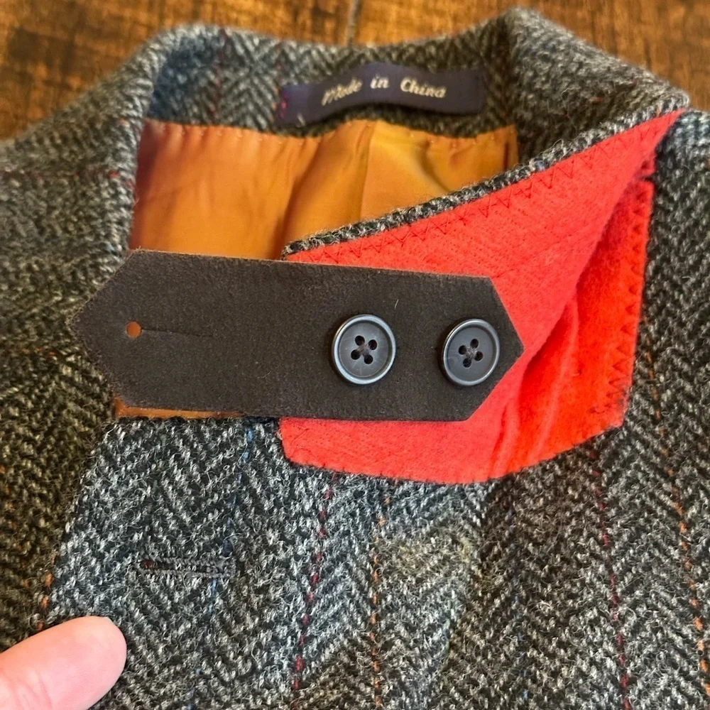 Alan Flusser | Classic 100% Wool Sports Jacket w/Leather Elbow Patches, 40R